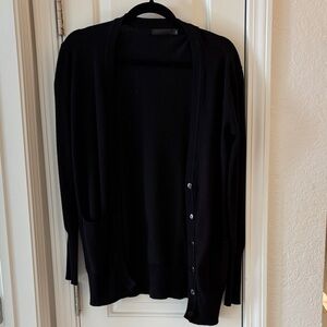 Black Button-Up Cardigan